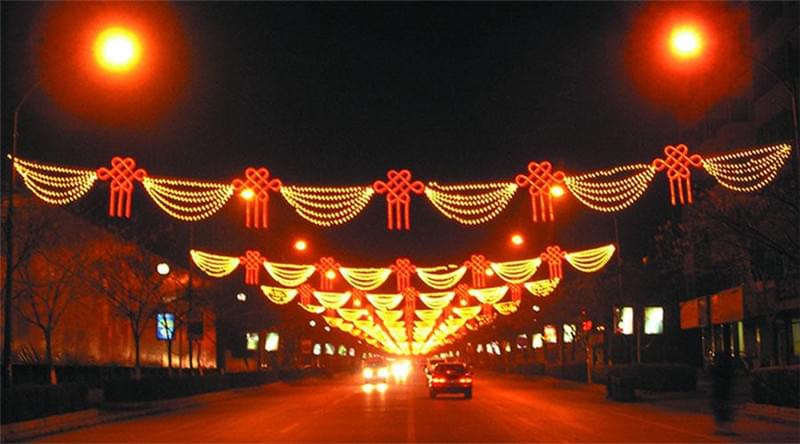 中国结灯光隧道